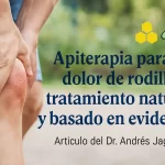 Apiterapia para el dolor de rodilla aplicada como tratamiento natural y complementario para reducir la inflamación y mejorar la movilidad articular.