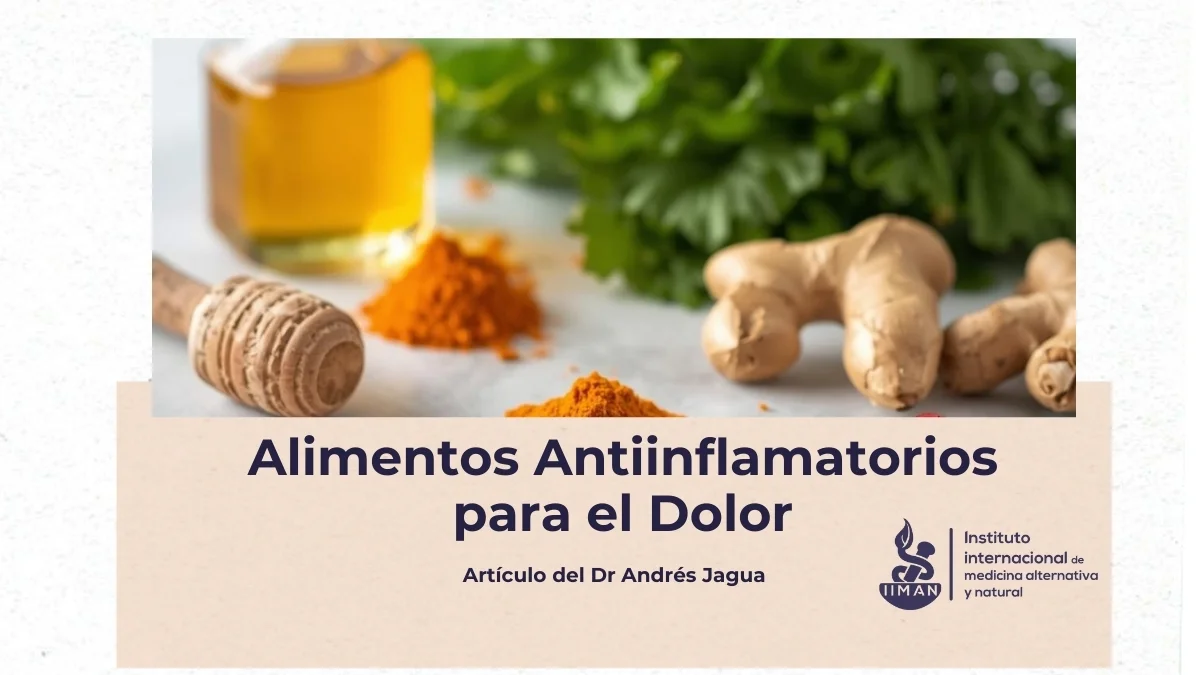 Alimentación antiinflamatoria para el dolor basada en alimentos naturales con evidencia científica