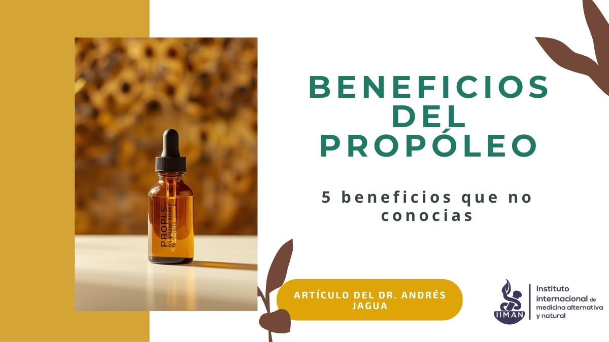 Imagen de extracto natural mostrando los beneficios del propóleo respaldados por la ciencia para la salud